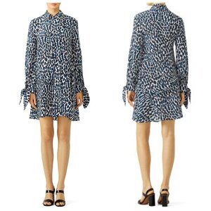 NWT Orig $1450. Derek Lam New York Dress Italian Silk Leopard Luxury Designer